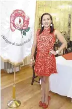  ??  ?? Presidenta del Club de Esposa de Médicos de Saltillo, Virginia Aguirre de Flores.