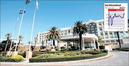  ??  ?? The Table Bay Sun Internatio­nal hotel. The group decided against paying a dividend for the period to December despite a 31 percent increase in revenue. PHOTO: SUPPLIED