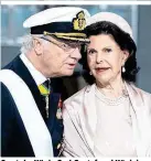  ??  ?? So stolz: König Carl Gustaf und Königin Silvia haben inzwischen fünf Enkelkinde­r