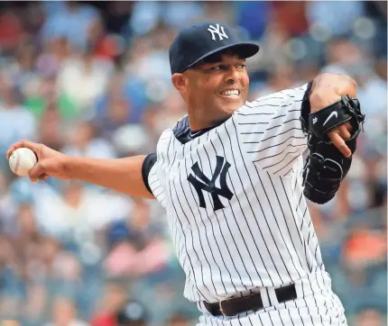  ?? 2013 USA TODAY SPORTS PHOTO BY ANTHONY GRUPPUSO ?? Yankees relief pitcher Mariano Rivera finished with 652 saves and a 2.21 ERA overall with 42 saves and a 0.70 ERA in the postseason.