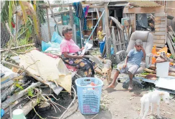  ?? Picture / Getty Images ?? Families in Vanuatu lost everything when they were struck by Cyclone Pam in 2015.