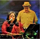  ??  ?? Usha Uthup: Versatile songstress.Pix by Priyantha Wickramaar­achchi