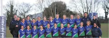  ??  ?? Front (from left): Veronica Aliaga, Aoife Crowe, Molly Byrne, Ciara Breen, Eimear Hickey, Dawn Kinsella, Nicola McGrath, Miriam Casey, Helena Scanlon, Denise Deering, Caoimhe Molloy and Elaine Colfer. Back row: Darius Fourie, Brian Allen, Anna Nolan,...