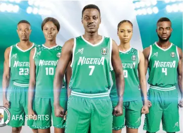  ??  ?? Models showcasing the newly released AFA Sports Jersey for D’Tigers and Tigress