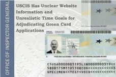  ?? DOIG/DHS. ?? El nuevo reporte asegura que el sitio web de USCIS tiene informació­n poco clara.