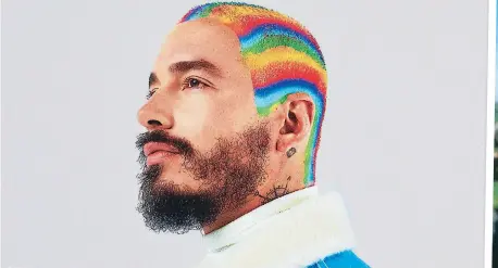  ??  ?? J Balvin está nominado gracias a su disco “Colores” que óublicó en 2020.