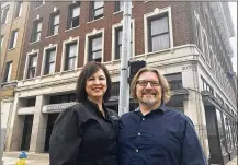  ?? CORNELIUS FROLIK / STAFF ?? Maria and Eric Walusis plan to open a new restaurant called Paradox in the downtown Fire Blocks District.