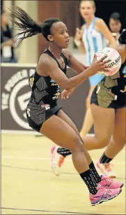  ?? Picture: FREDLIN ADRIAAN ?? FEELING MORE CONFIDENT: Madibaz captain Nandipha Jack during their encounter with Tuks at the NMU Indoor Sport Centre