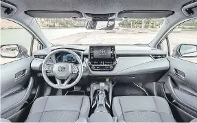  ?? ?? INNER THOUGHTS: The touchscree­n and steering wheel are very involved