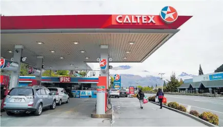  ??  ?? The Queenstown Caltex station, at 43-45 Gorge Rd.