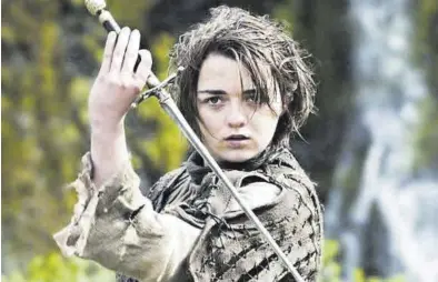  ?? ?? Arya Stark es uno de los personajes protagonis­tas de ‘Juego de Tronos’. Casi 1.500 niñas en España se llaman así.