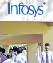  ?? BLOOMBERG ?? Infosys reported a Q1 net profit of ₹4,233 crore, up 11.5% year-on-year.