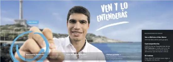  ?? Foto: Carm ?? Trotz der teuren Werbekampa­gne mit Tennis-Star Carlos Alcaraz poliert die Region ihr Image nicht auf, sagen Aktivisten.