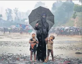  ?? REUTERS ?? Rohingya refugees at a camp in Cox's Bazar, Bangladesh, on Tuesday. The Indian government’s stand against the entry of Rohingya Muslims has been at the centre of a country wide debate.