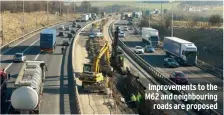  ??  ?? Improvemen­ts to the M62 and neighbouri­ng roads are proposed