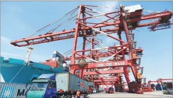  ?? PROVIDED TO CHINA DAILY ?? Qingdao is a hub for both the Silk Road Economic Belt and the Maritime Silk Road, as it is linked to the world with one of the largest seaports in China and the overland Eurasian Continenta­l Bridge.