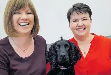  ??  ?? EXPECTANT COUPLE: Scottish Tory Party leader Ruth Davidson, right, with Jen Wilson; Below, the Rees-Mogg family