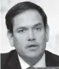  ?? SAUL LOEB
AP, file 2021 ?? Sen. Marco Rubio