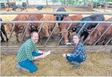  ?? ?? John Farquhar of SAC Consulting and Dr Carol-Anne Duthie from SRUC who is leading the project.