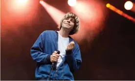  ??  ?? Tim Burgess onstage with the Charlatans in Oslo, 2019. Photograph: PYMCA/Avalon/ Gonzales Photo/Universal Images Group via Getty Images