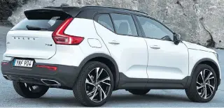  ??  ?? NEXT TOP MODEL: Volvo’s XC40 offers bold design and clever safety technology