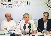  ?? RICARDO MALDONADO ROZO / EFE ?? Cita. Los presidente de los bancos centrales estuvieron en Cartagena.