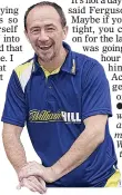  ??  ?? Derek Ferguson was speaking at a William Hill media event. William Hill is the proud sponsor of the Scottish Cup.