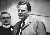  ??  ?? Evangelist Billy Graham came to New Zealand for an 11-day crusade in 1959.