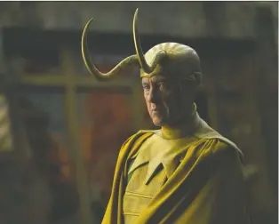  ?? DISNEY+/MARVEL ?? Oscar-nominated actor Richard E. Grant stars as Classic Loki on Loki — just tights and makeup.