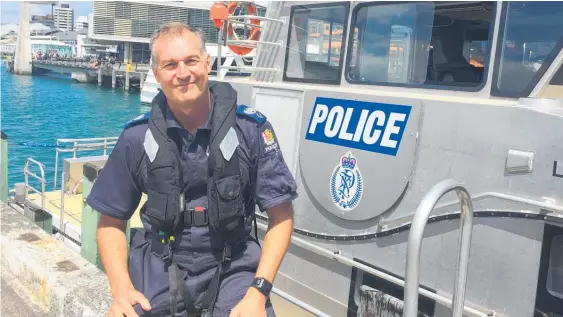  ?? Picture / Melissa Nightingal­e ?? Senior Sergeant Dave Houston has been heading out on the police boat for 20 years.