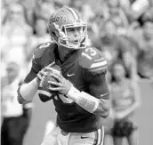  ?? JOHN RAOUX/ASSOCIATED PRESS ?? Feleipe Franks returns as UF’s most experience­d QB but he’ll have to learn a new offense under Dan Mullen.