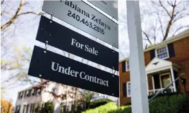  ?? Photograph: Jim Lo Scalzo/ EPA ?? A single-family home for sale in Bethesda, Maryland, in April.