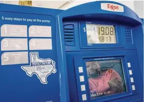  ?? Brandon Bell/Getty Images ?? The average price of regular gasoline is above $4 a gallon in all states as strong demand strains limited supplies.