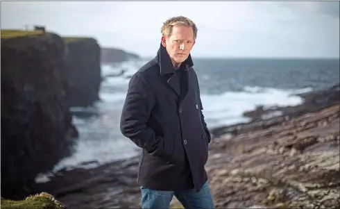  ??  ?? Cold cases: Douglas Henshall plays the morose but decent DI Jimmy Perez