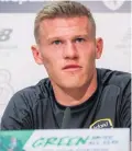  ??  ?? Motivated: James McClean