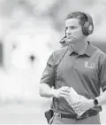  ?? BRYNN ANDERSON/AP FILE ?? Manny Diaz thinks teams would need six weeks to prepare for the 2020 season.