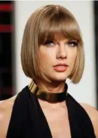  ?? FOTO: DANNY MOLOSHOK/ RITZAU SCANPIX ?? Tilbage i2016 havde sangerinde­n Taylor Swift en ’ fuck ass bob’ – med pandehår.