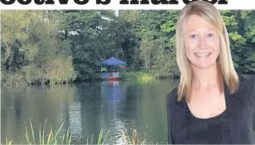  ??  ?? The body of Leanne McKie (inset) was found in Poynton Lake at Poynton Park
