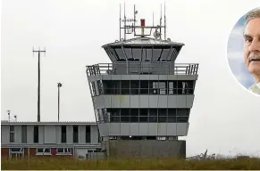  ??  ?? The New Plymouth control tower. Inset: Papa Rererangi i Puketapu chief executive Wayne Wootton