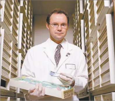  ??  ?? Dr. David Huntsman is a genetic pathologis­t with the B.C. Cancer Agency and co-chair of the Ovarian Cancer Research team.