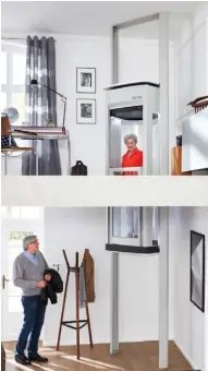  ??  ?? A stylish and unique through-floor lift designed to transform your home