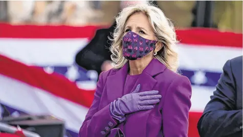  ?? PHOTO: AP PHOTO/EVAN VUCCI ?? Equality: US first lady Jill Biden will continue to pursue her career.