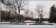  ?? ZACHARY SRNIS — THE MORNING JOURNAL ?? Park Street Park in Oberlin has a playground as well as basketball courts and horseshoe pits.