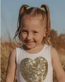  ?? Photograph: Facebook/ Ellie Smith ?? Four-year-old Cleo Smith disappeare­d from her family’s tent during the early hours of Saturday 16 October.