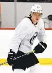  ?? ZACKHILL/ PHILADELPH­IA FLYERS ?? Flyers C Nolan Patrick returned to the ice for practice on Wednesday at the Skate Zone in Voorhees, NJ.