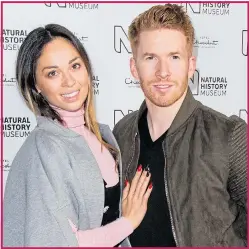  ?? Pictures: GUY LEVY/BBC; GETTY ?? Seann Walsh and Strictly dance partner Katya Jones, left, issued apologies after being spotted in a steamy clinch. Katya with her husband Neil Jones, right
