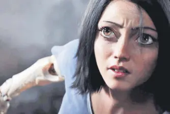  ??  ?? Rosa Salazar stars in “Alita: Battle Angel.”