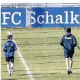  ?? FOTO: AP ?? Schalke 04 trainiert seit einigen Tagen in Kleingrupp­en.