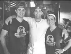  ?? SUBMITTED PHOTO ?? The owners of Liberty Cheesestea­ks, left to right, Joe Seremet, Michael Casey, and Alisha Seremet, believe that a formula of high quality, authentic food at decent prices and a friendly, welcoming atmosphere will keep customers returning again and again.