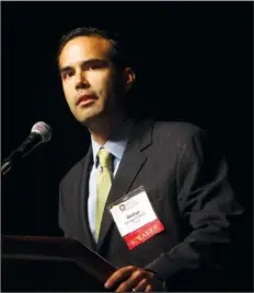  ??  ?? PRESIDENTI­AL GRANDSON: George Prescott Bush, grandson of former President George H. W. Bush and nephew of former President George W. Bush, says his legendary political family has encouraged him to pursue a life of public service.